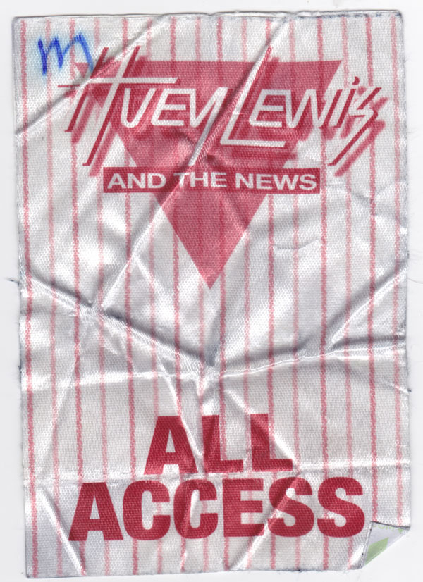 all access pass to Huey Lewis