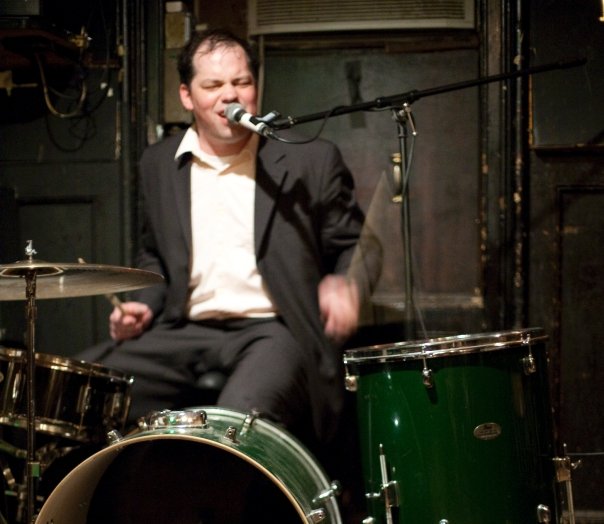 Jimmy and the Wolfpack, Dave Rhoden playing drums at Freddy's Bar