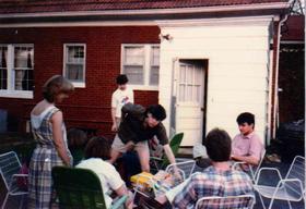 Bev's birthday, 1985.