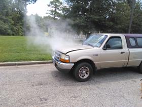 Goldie's radiator blew up near Poplarville, Mississippi.