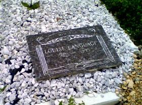 Gravestones in the cemetery on Spruce Street.