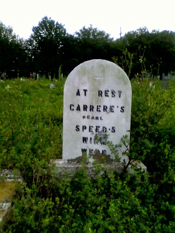 grave in cemetery on Spruce Street