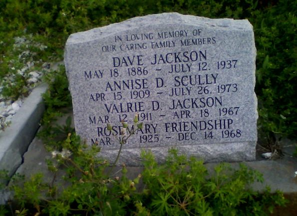 grave in cemetery on Spruce Street