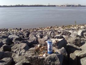 Found this offering on the levee.