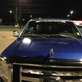 Saw a nifty slasher truck at the grocery store.